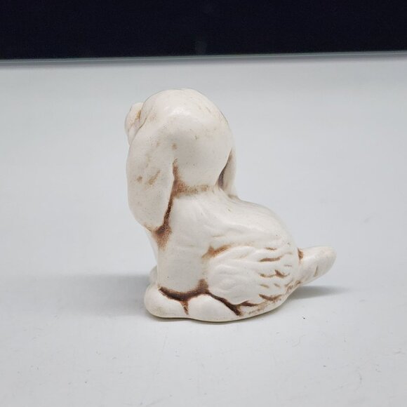 Vintage Ceramic Puppy Figurine Adorable Handcrafted Smiling Dog Statue Signed - Picture 6 of 8